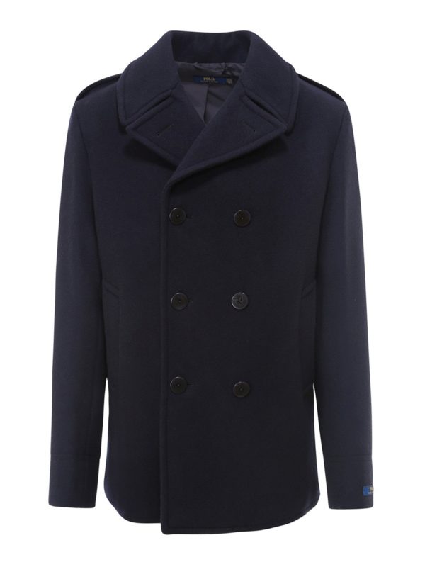 POLO RALPH LAUREN: casual jackets - Wool blend peacoat