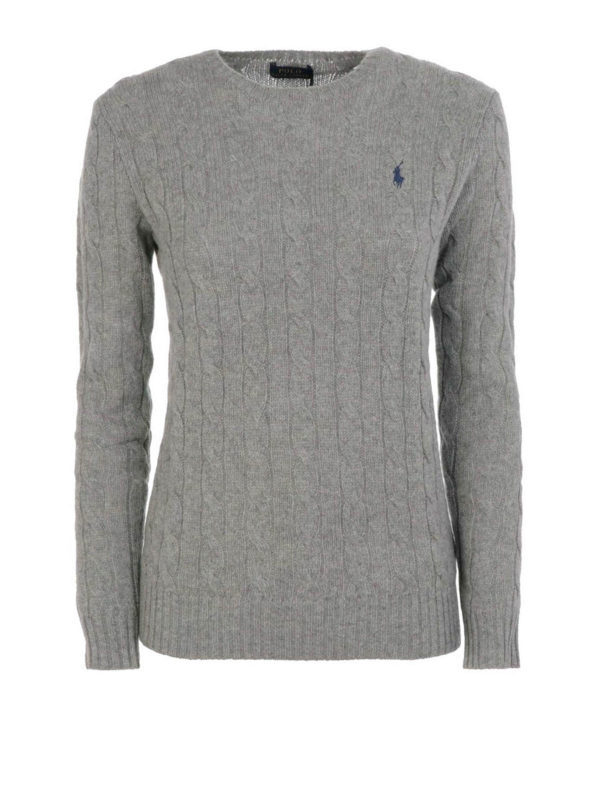 POLO RALPH LAUREN: Pull col rond - Pull Col Rond - Gris Clair