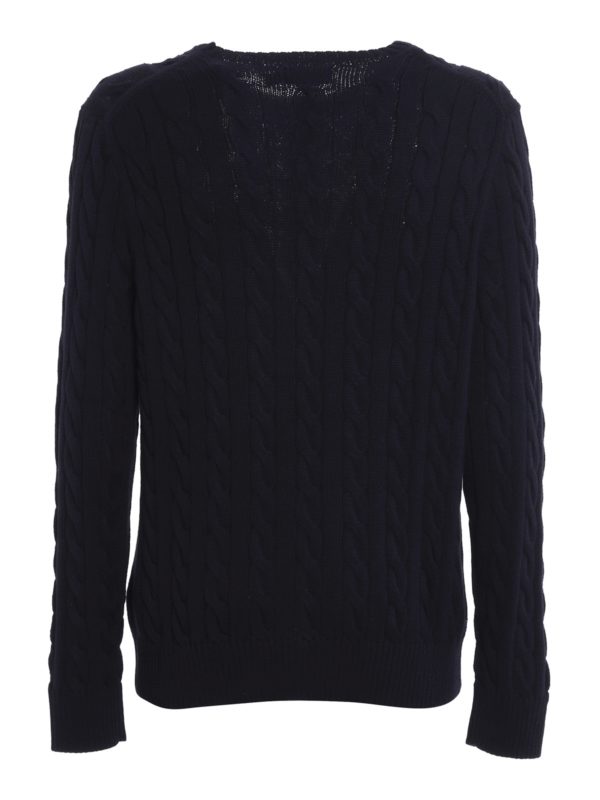 POLO RALPH LAUREN: crew necks online - Cable knit cotton sweater