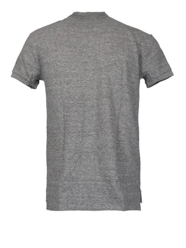 POLO RALPH LAUREN: polo shirts online - Logo grey pique cotton polo shirt