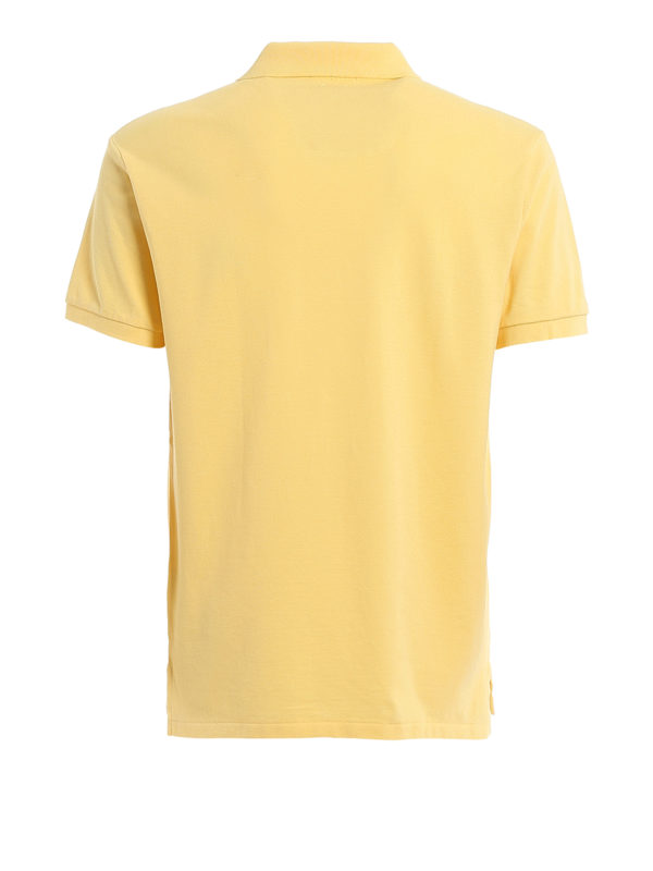 POLO RALPH LAUREN: polo shirts online - Yellow slim polo shirt