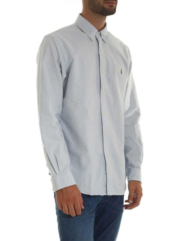 POLO RALPH LAUREN: camicie online - Camicia a righe con colletto button down