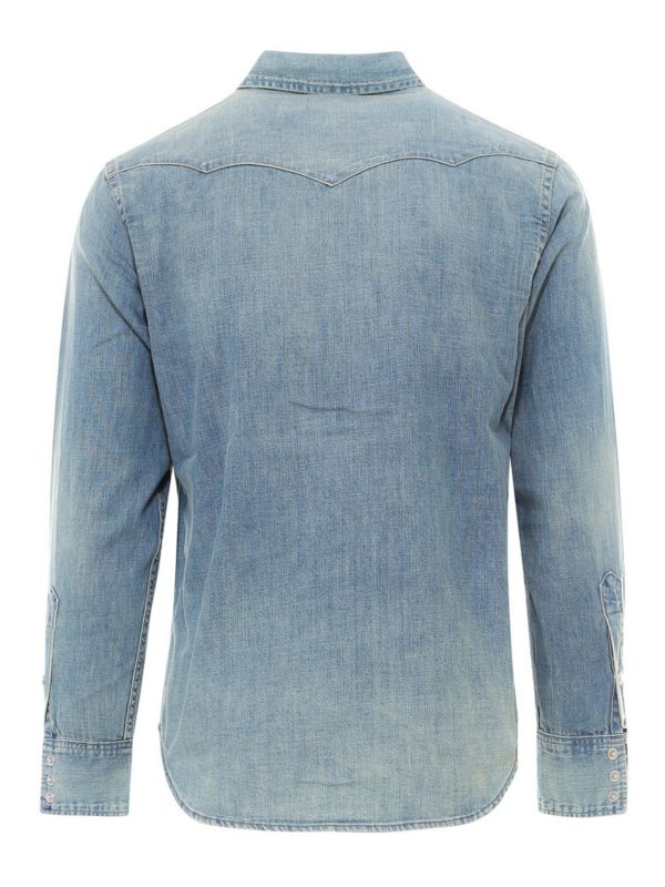 POLO RALPH LAUREN: shirts online - Faded denim shirt