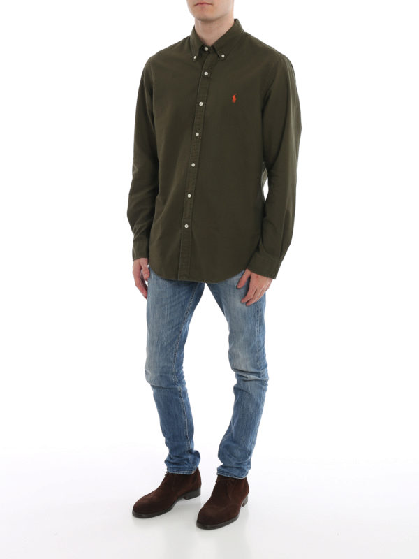 Hemden Polo Ralph Lauren Hemd Dunkelgrün 710767447001 THEBS