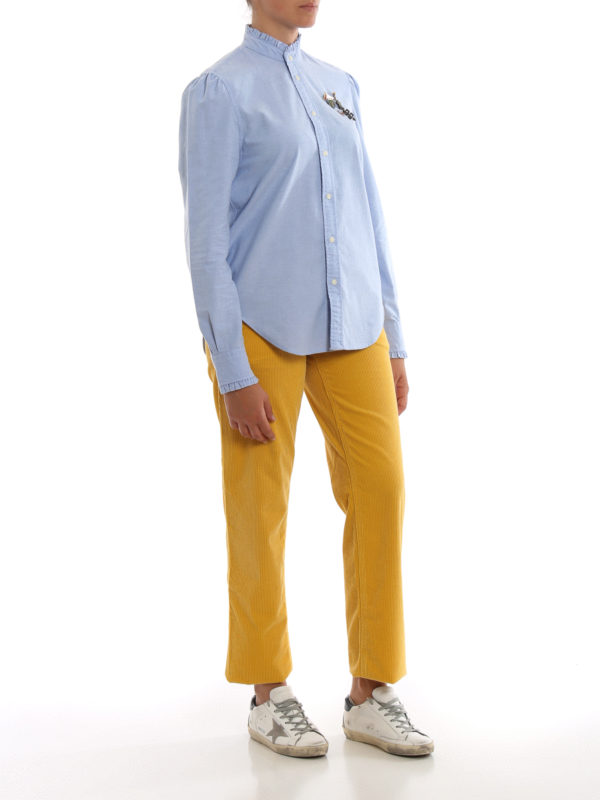 POLO RALPH LAUREN: shirts online - Logo brooch shirt