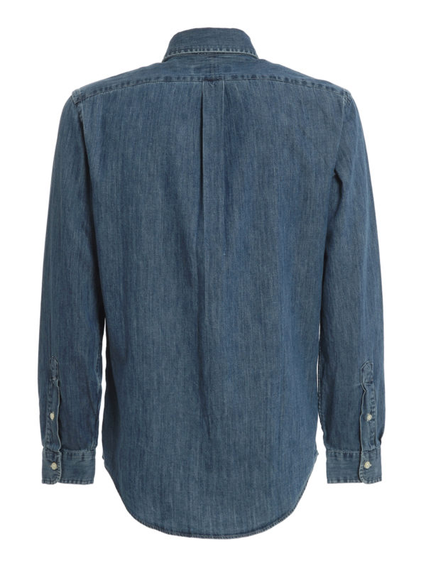 POLO RALPH LAUREN: shirts online - Logo embroidery denim shirt