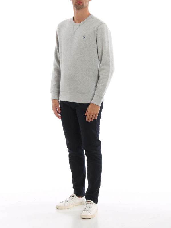 POLO RALPH LAUREN: Sweatshirts & Sweaters online - Grey cotton blend sweatshirt