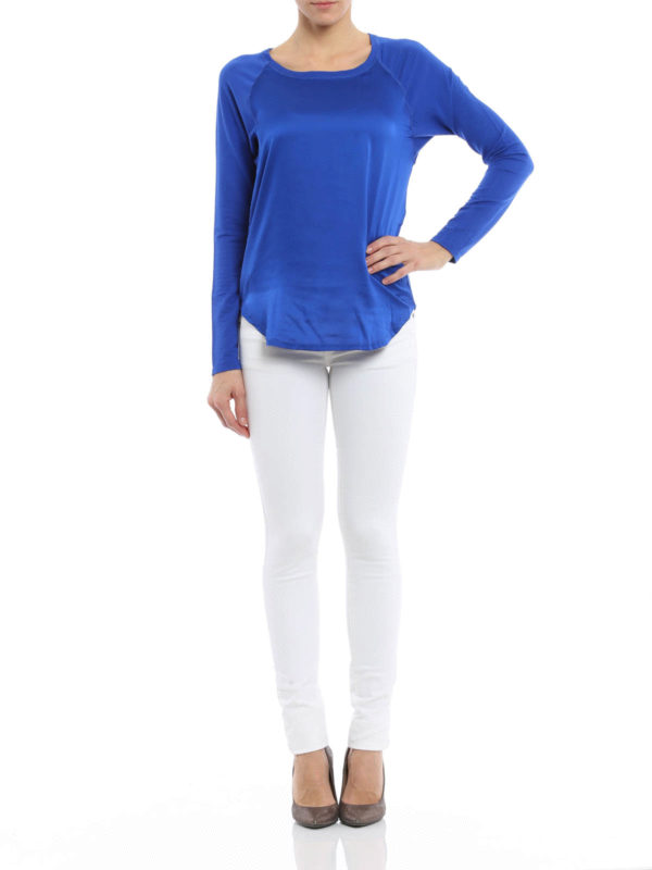 POLO RALPH LAUREN: t-shirts online - Glossy panel T-shirt