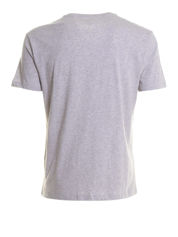 POLO RALPH LAUREN: t-shirt online - T-shirt in jersey melange con logo ricamato