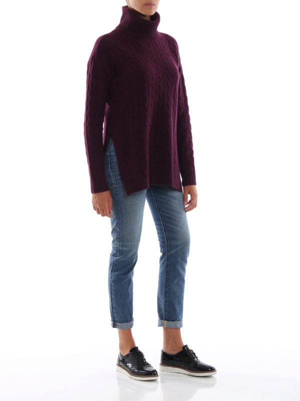 POLO RALPH LAUREN: Col roulé & Col polo online - Pull Col Roulé - Violet