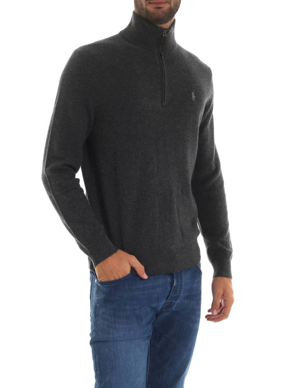 POLO RALPH LAUREN: Turtlenecks & Polo necks online - Wool zipped turtleneck sweater