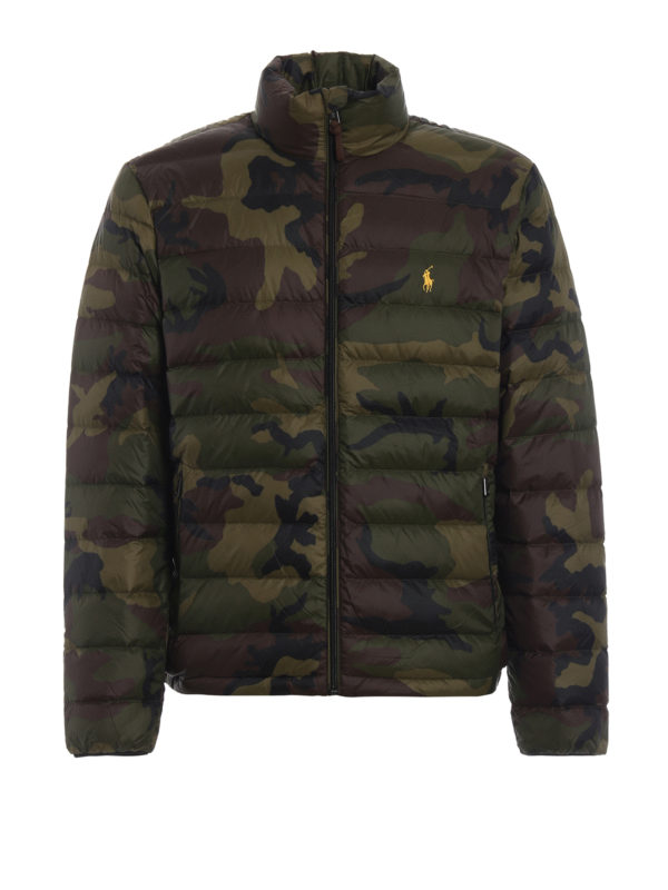 POLO RALPH LAUREN: padded jackets - Camouflage puffer jacket