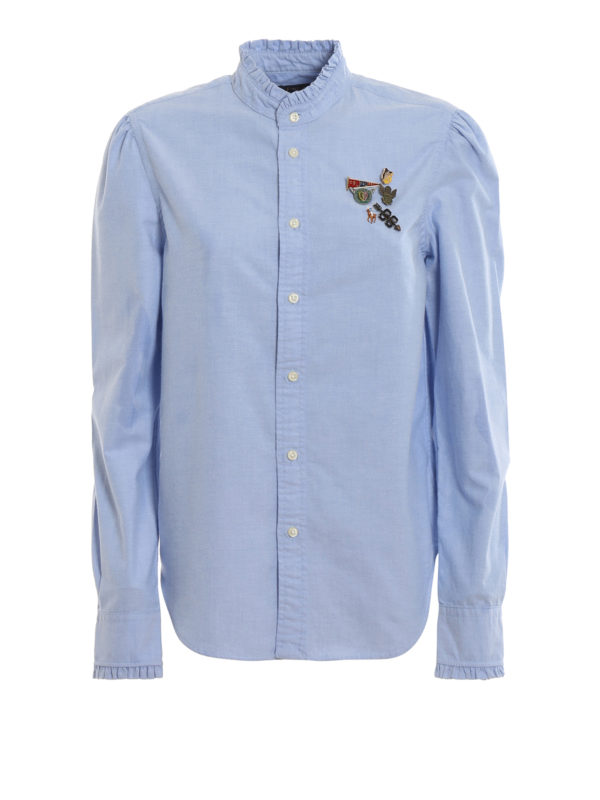 POLO RALPH LAUREN: shirts - Logo brooch shirt