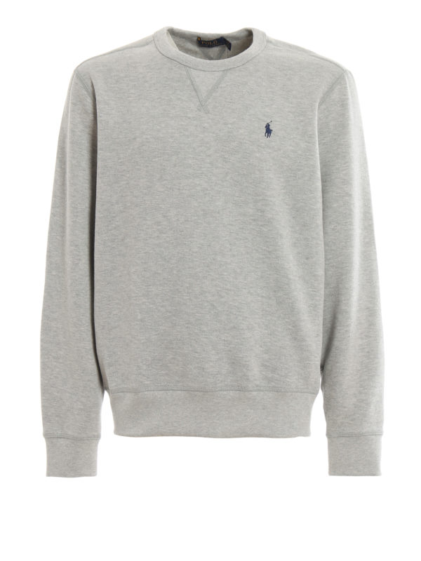 POLO RALPH LAUREN: Sweatshirts & Sweaters - Grey cotton blend sweatshirt