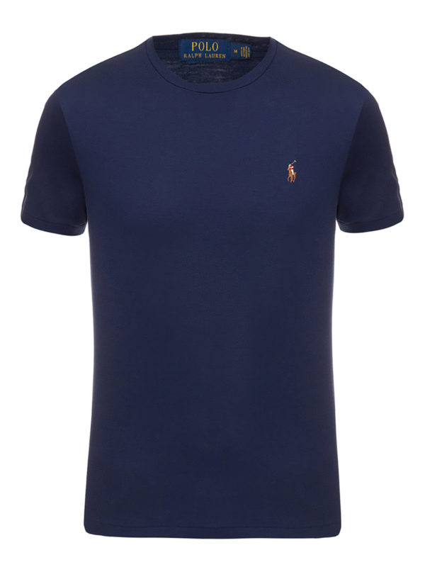 POLO RALPH LAUREN: T-shirts - T-Shirt - Bleu Foncé