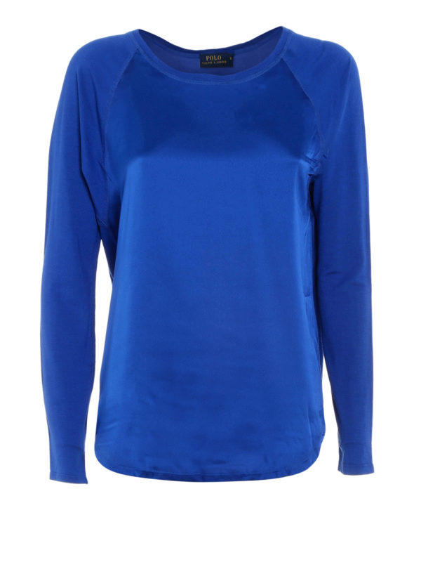 POLO RALPH LAUREN: t-shirts - Glossy panel T-shirt