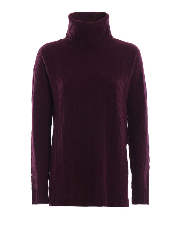 POLO RALPH LAUREN: Col roulé & Col polo - Pull Col Roulé - Violet
