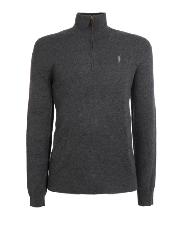 POLO RALPH LAUREN: Turtlenecks & Polo necks - Wool zipped turtleneck sweater