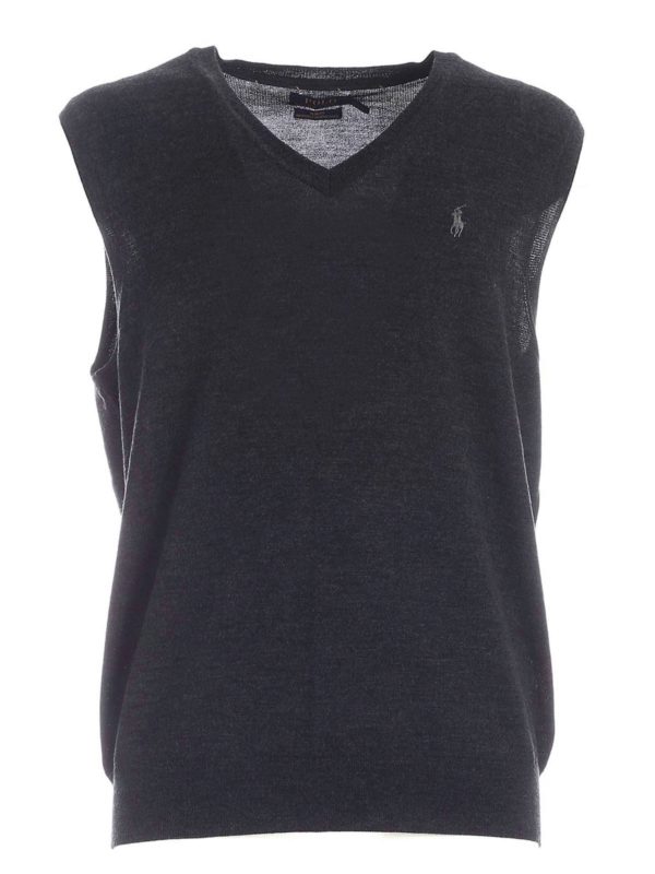 POLO RALPH LAUREN: Chalecos - Chaleco - Gris