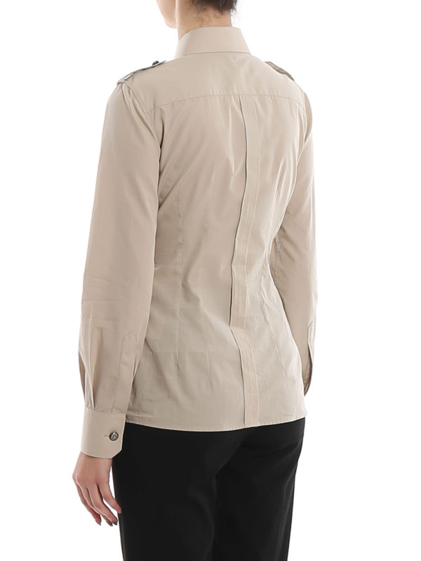 Poplin Safari shirt shop online: DOLCE & GABBANA