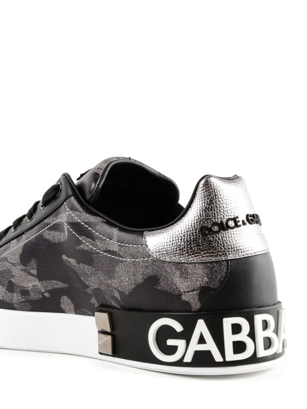 Portofino grey camouflage sneakers shop online: DOLCE & GABBANA