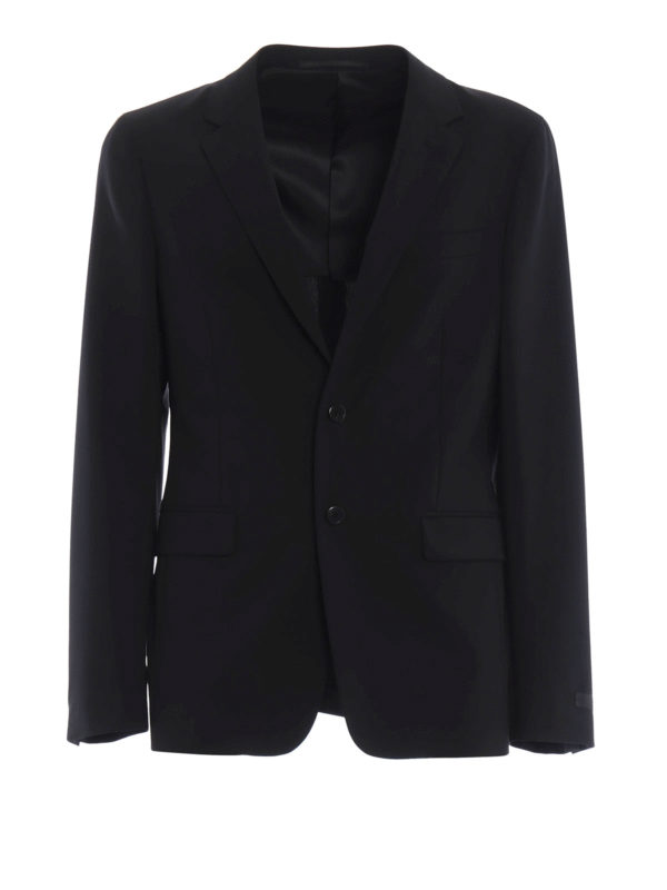 PRADA: blazers - Stretch virgin wool formal blazer