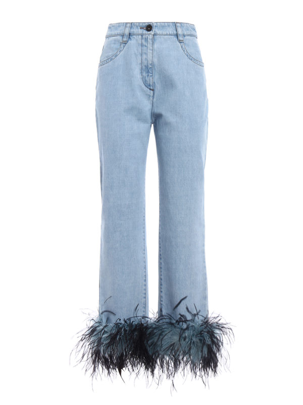 PRADA: Boyfriend - Feather ankles boyfriend jeans