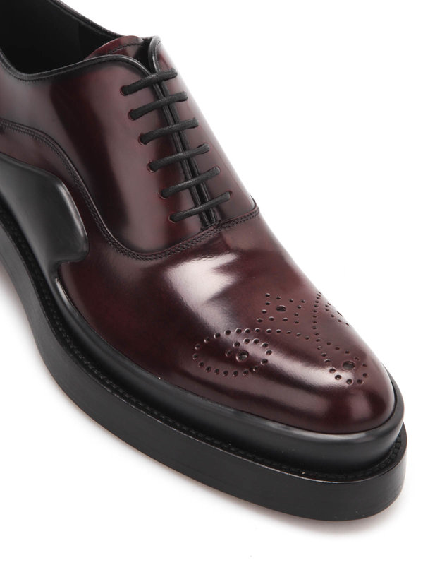 PRADA buy online Stringate in vitello spazzolato