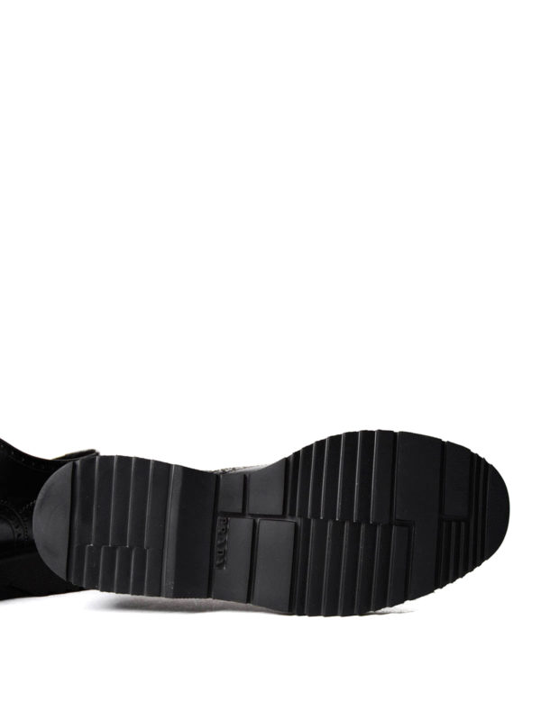 PRADA buy online Brushed leather Oxford brogues