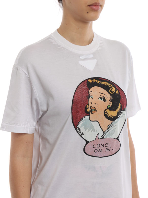 PRADA buy online Camiseta - Perla
