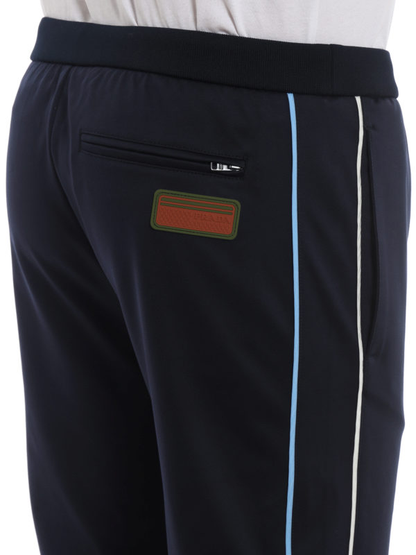 PRADA buy online Compact light jersey track pants