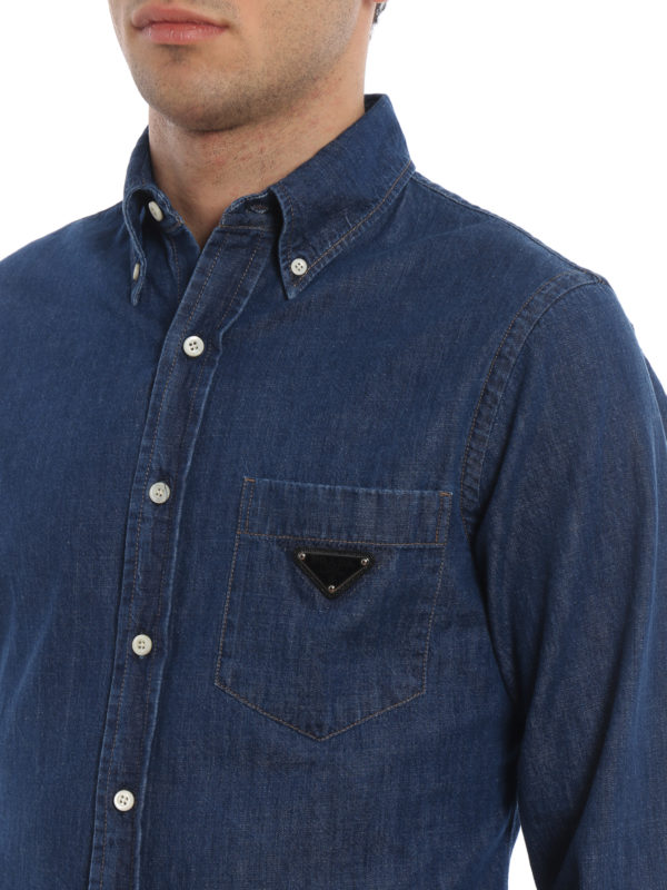 PRADA buy online Camisa - Denim