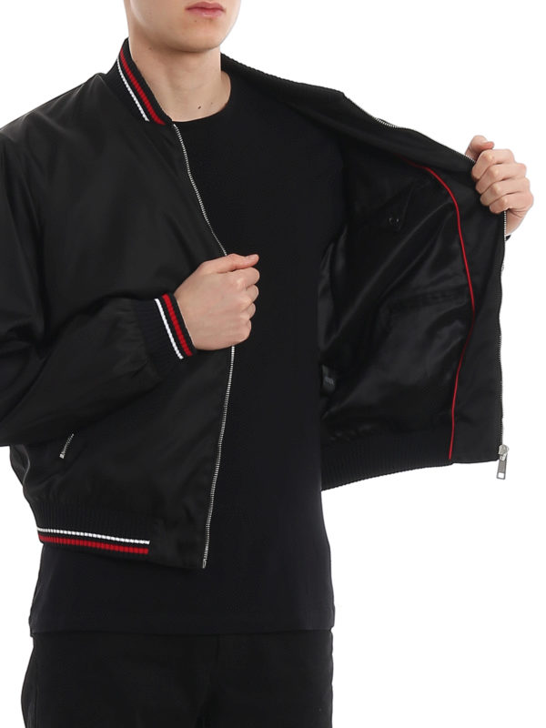 PRADA buy online Gabardine bomber jacket