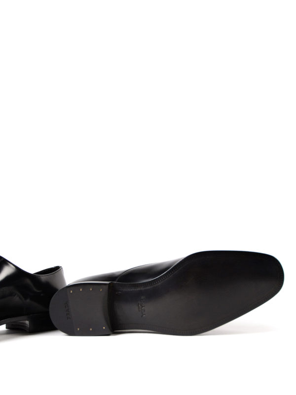 PRADA buy online Polished leather Oxford shoes