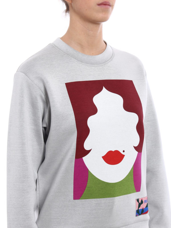 PRADA buy online Sweatshirt - Gemustert