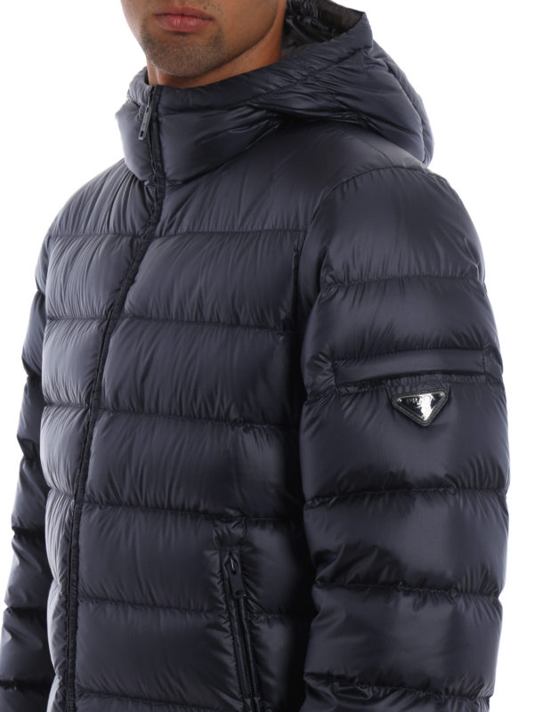 PRADA buy online Ripstop navy padded jacket