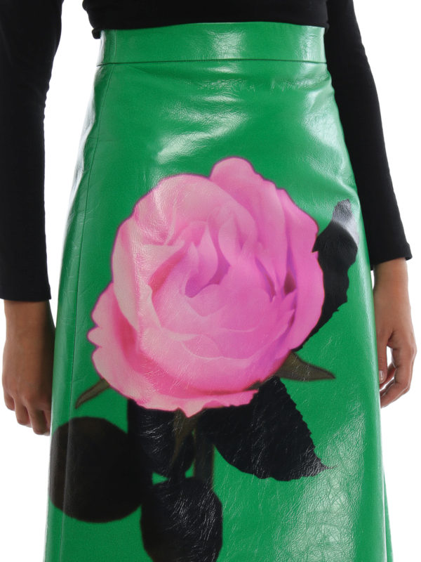 PRADA buy online Lederrock - Grün