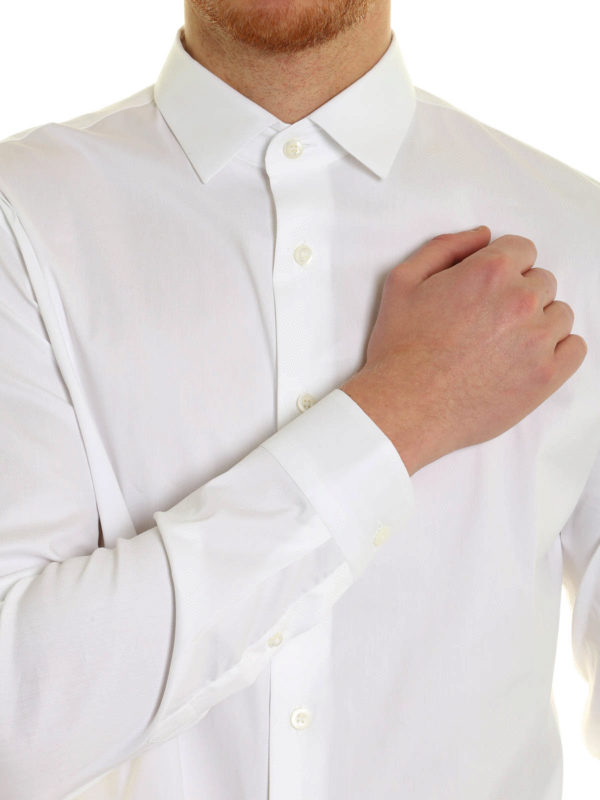 PRADA buy online Solid colour popeline shirt