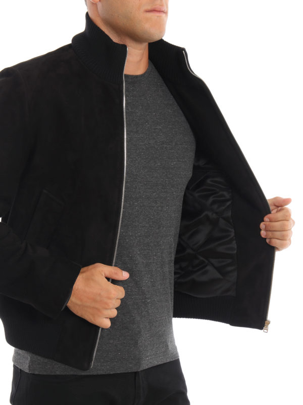 PRADA buy online Suede padded jacket