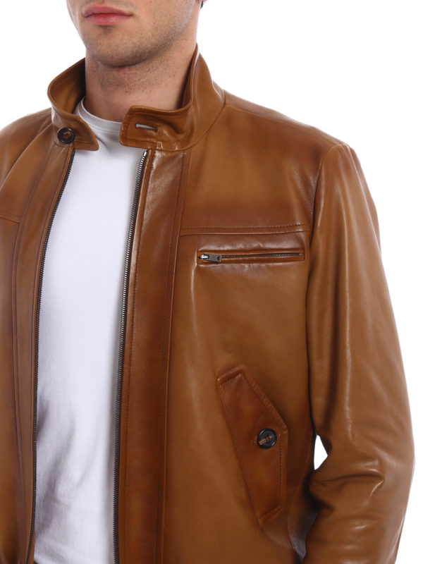 PRADA buy online Waxed nappa jacket
