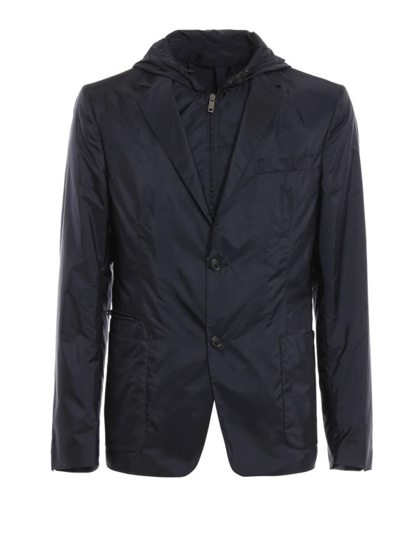 PRADA: casual jackets - Blazer style nylon jacket
