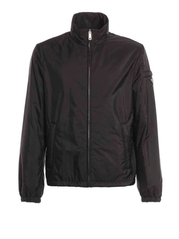 PRADA: casual jackets - Full zip lightweight nylon jacket