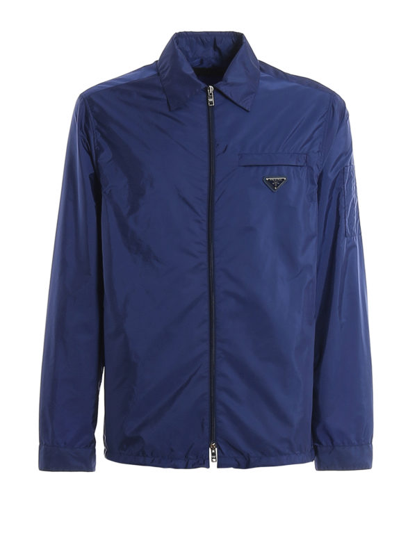 PRADA: casual jackets - Light nylon windbreaker