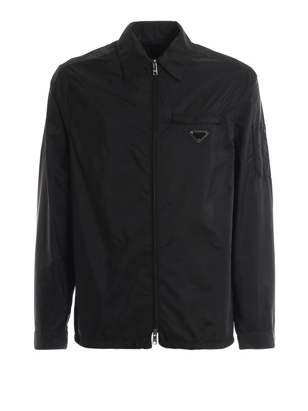PRADA: casual jackets - Light nylon windbreaker