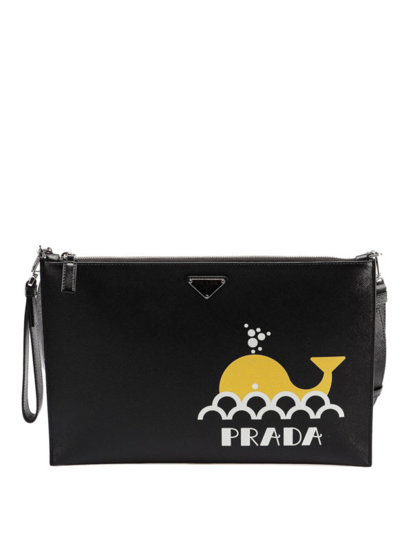 PRADA: Clutches - Clutch - Schwarz