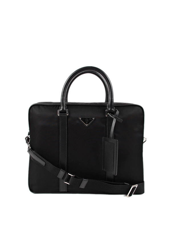 PRADA: laptop bags & briefcases - Nylon and leather laptop bag