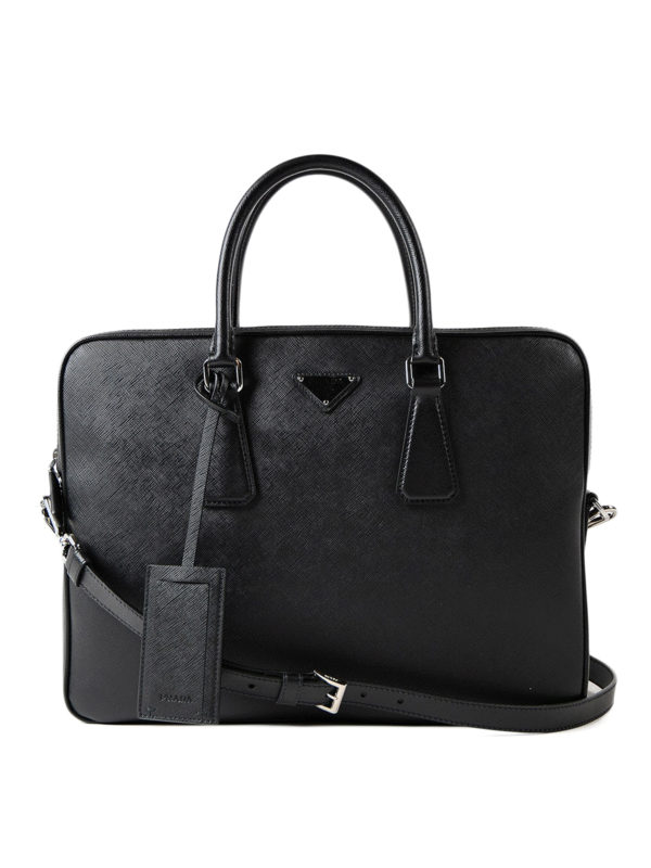 PRADA: Laptoptaschen und Aktentaschen - Aktentasche - Schwarz