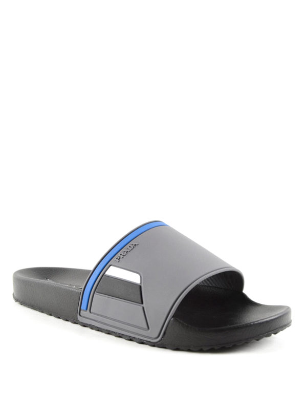 PRADA LINEA ROSSA: sandals online - Rubber slides
