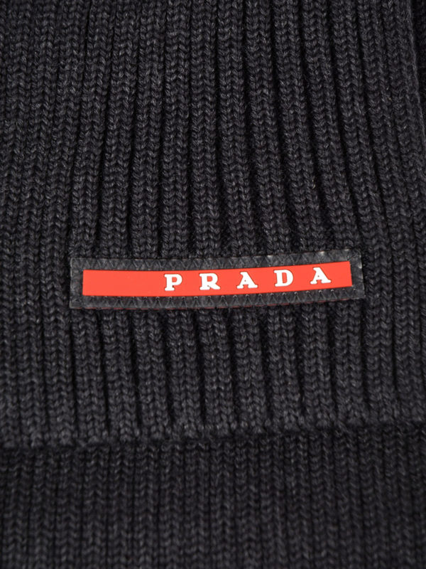 PRADA LINEA ROSSA: Bufandas y pañuelos online - Bufanda - Gris Oscuro
