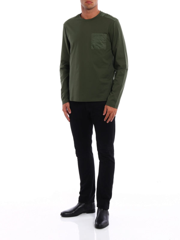 PRADA LINEA ROSSA: T-shirts online - T-Shirt - Grün